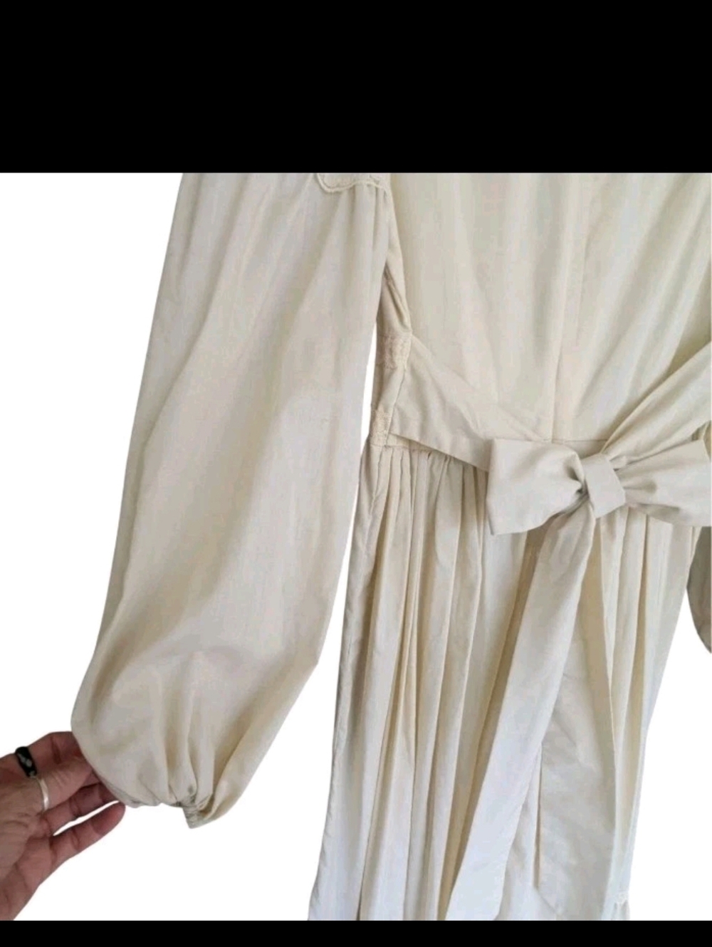 Vnt Gunne Sax Prairie Dress Juniors Sz 9 Cream Color Cottagecore Farm Country - Picture 6 of 13